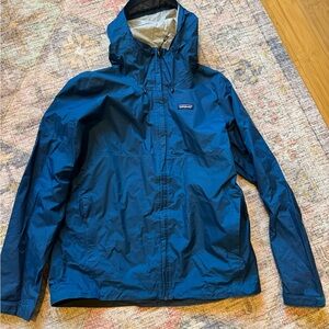 Patagonia Blue Raincoat Waterproof Outdoor Essential